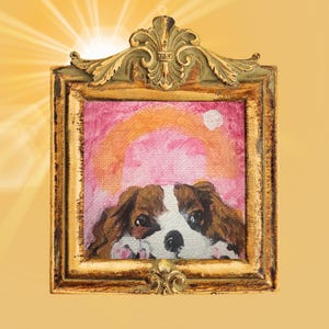 Portraits d'animaux peints à la main - Mini peintures expressionnistes personnalisées à l'acrylique ou à l'huile - Cadeaux personnalisés