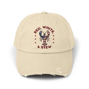 Distressed Cap Lobster Design Hat Funny Lobster Hat Unisex Baseball Cap Vintage Style Lobster Hat Summer Beach Cap Unique Lobster Gift Cap