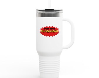 Travel Mug Part-Time Superhero Cup Mug Gift for Him Coffee Lover Gift Present From Kids Comic Book Lover Gift Mug Superhero Gift For Her