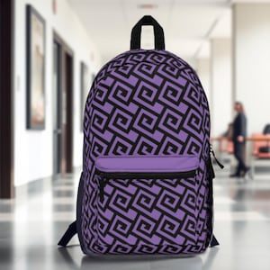 Geometric Pattern Backpack Carryon Luggage Travel Bag School Bookbag Knapsack Carryall School Supply Computer Bag Day Pack for Hiker Gift