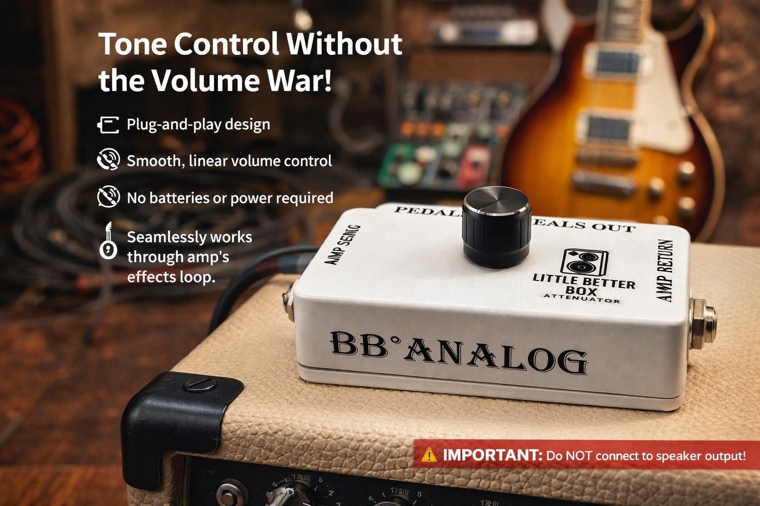 Bbanalog Little Better Box – Effects Loop Attenuator for Tube Amps ...