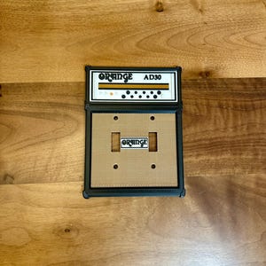 Orange AD30 Amp Inspired Wall Plate (Black)
