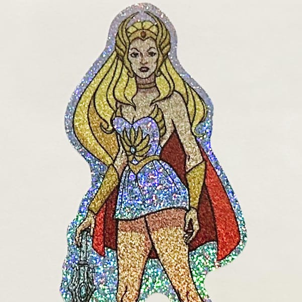 She-Ra Princess of Power Sparkle Sticker, 2" x 4.5"