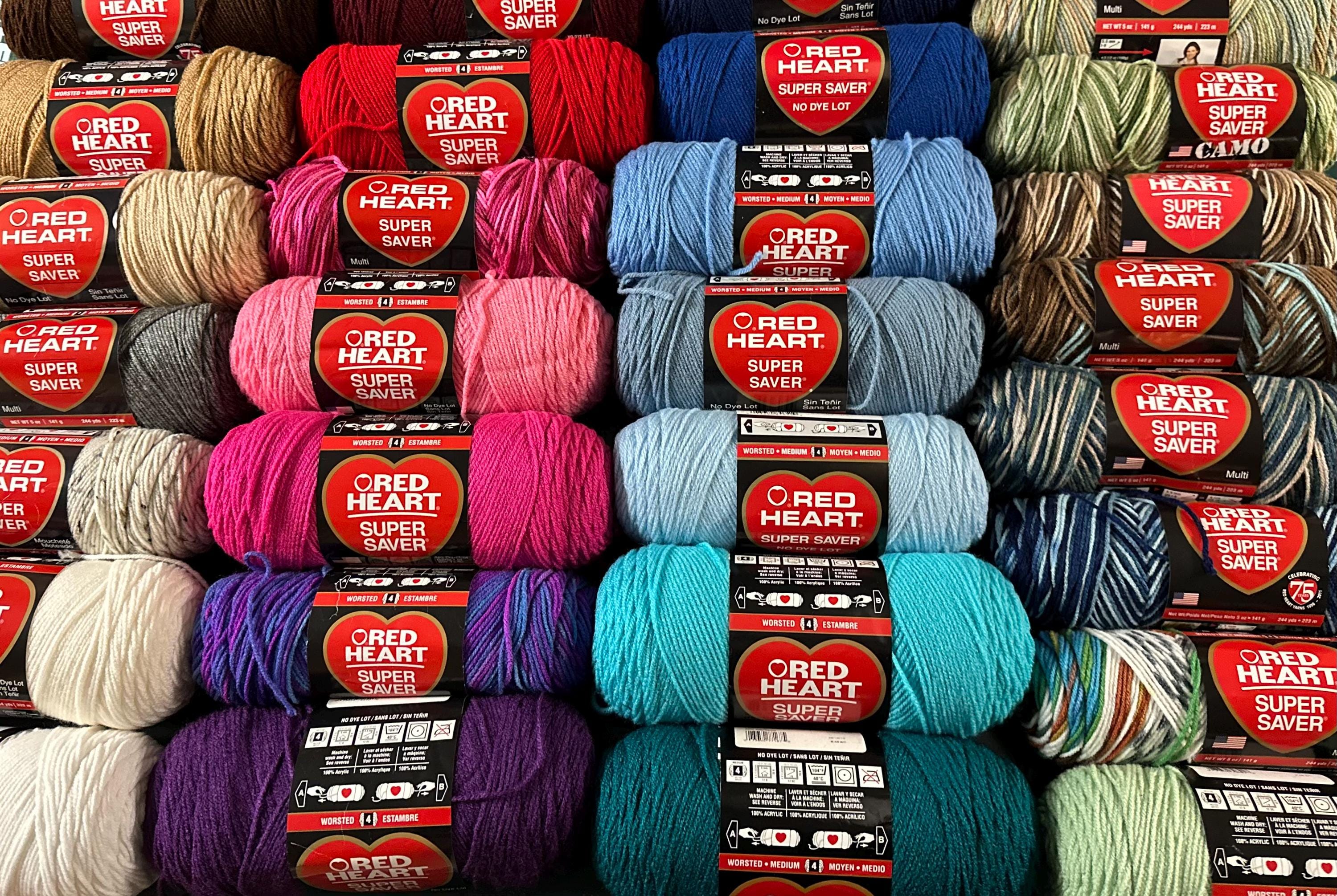 Red Heart Super Saver Yarn - 100% Acrylic - 364 Yards - Light
