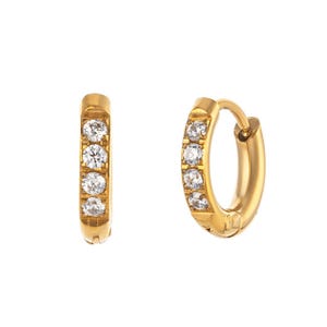 Boucles d'oreilles petites zircons cubiques