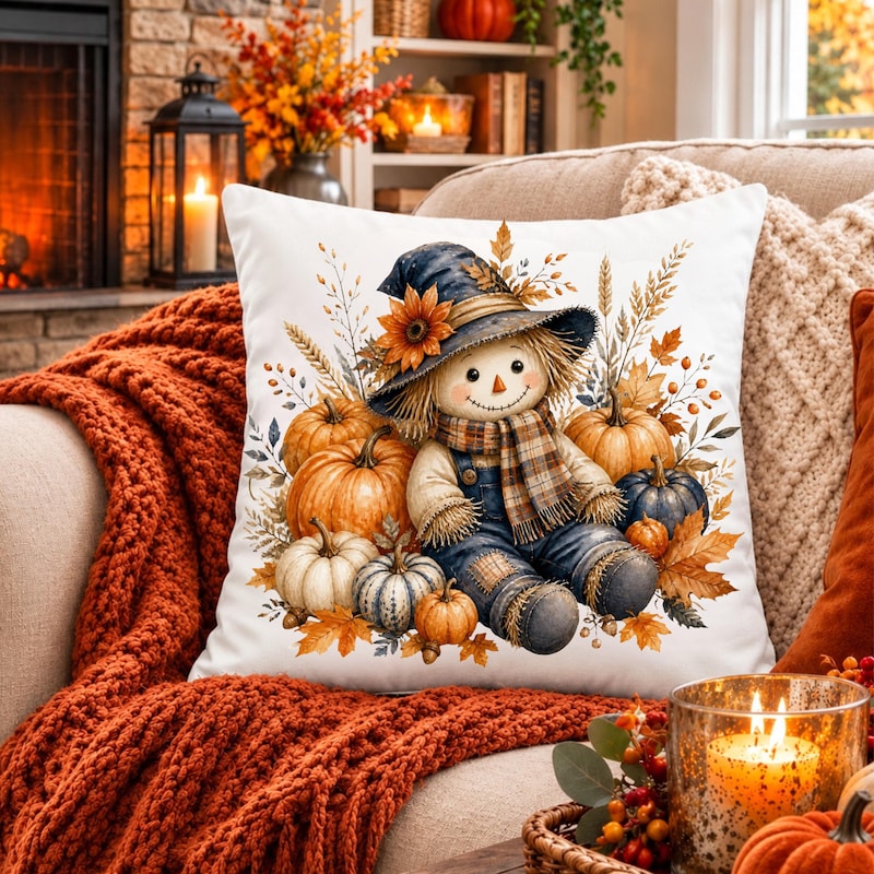 Fall Scarecrow Pillow - Etsy