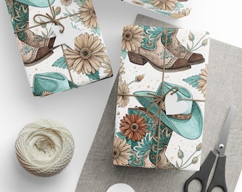 Country Floral Gift Wrap: Eco-Friendly Fine Art Paper