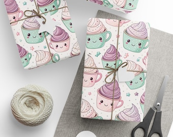 Papel para envolver helados / Papel de regalo divertido para cumpleaños y fiestas