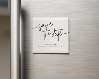 Personalized Wedding Save the Date Magnets – Custom Photo Favors