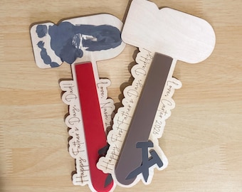 Father's Day Hammer Footprint Craft: Personalized Wood Keepsake *UPDATED 2026*