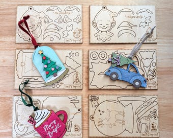 Build your own ornament kit! DIY Ornament | Paint kit | Christmas Craft | Holiday ornament paint kit