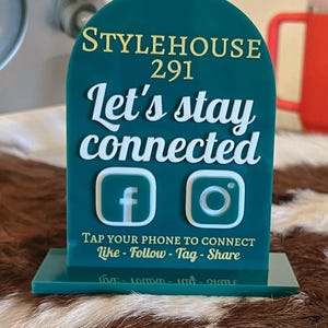 NFC-tagteken | Social media-bord | Betaalbord | Zakelijke marketing | Volg mij-bord | Marketing | Websitemarketing