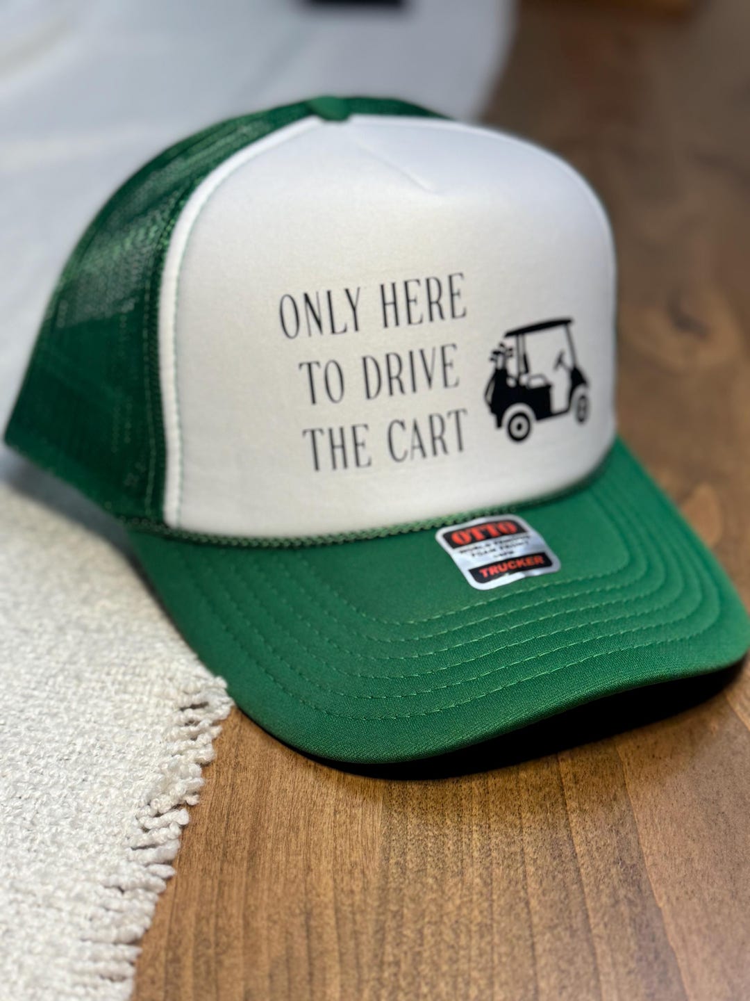 One Less Car Hat Only Here to Drive the Cart Trucker Hat - Etsy