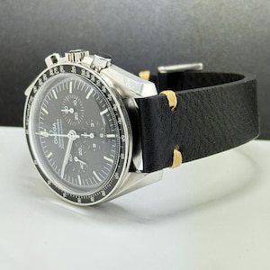 NATO様用 OMEGA ブラック アリゲーターレザーストラップ 20mm オメガ