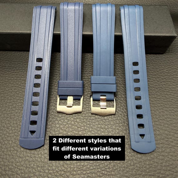 ブルー オメガ シーマスター ダイバー 300 300m 対応 プレミアムラバー