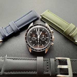 Sailcloth Nylon Waterproof Watch Straps for Omega Speedmaster Moonwatch 20mm
