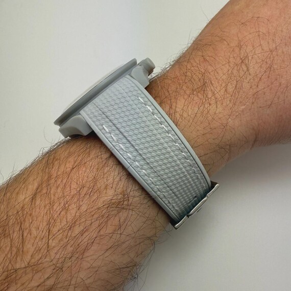 オメガ x スウォッチ ムーンスウォッチ用 グレーテクスチャードラバー