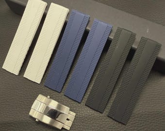 Watch Strap For Breitling Superocean Avenger Heritage 20mm 22mm Rubber + Clasp