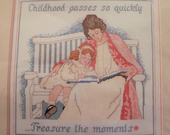 Vintage 80s Dimensions Jessie Wilcox Smith Counted Cross Stitch Kit