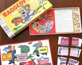 Vintage 1956 Milton Bradley Raggedy Ann Board Game Like New