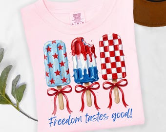 Comfort Colors® 4th of July Shirt, Family 4th of July Shirt, Popsicle Shirt, Patriotic Gifts,  Fourth of July Shirts, Country Concert Shirt