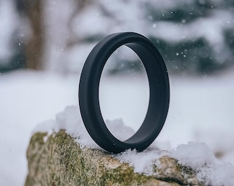 Women's 3mm Silicone Band: Comfortable, Lightweight, Active Wear, Stretchy Wedding Band