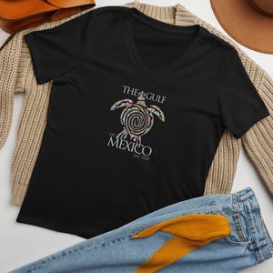 Gulf of Mexico, V-Neck Shirt: Womens, Soft Style T-Shirt