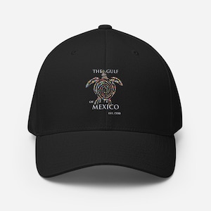 Sea Turtle Hat: Gulf of Mexico Twill Cap - Flexfit 6277