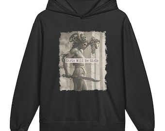 Medusa Youth Hooded Sweat, Lightweight, Female Empowerment