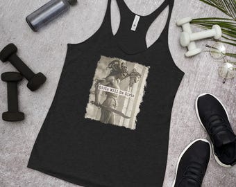 Medusa Tank Top: Frauen werden Mädchen, rohe Nähte, Racerback-Shirt