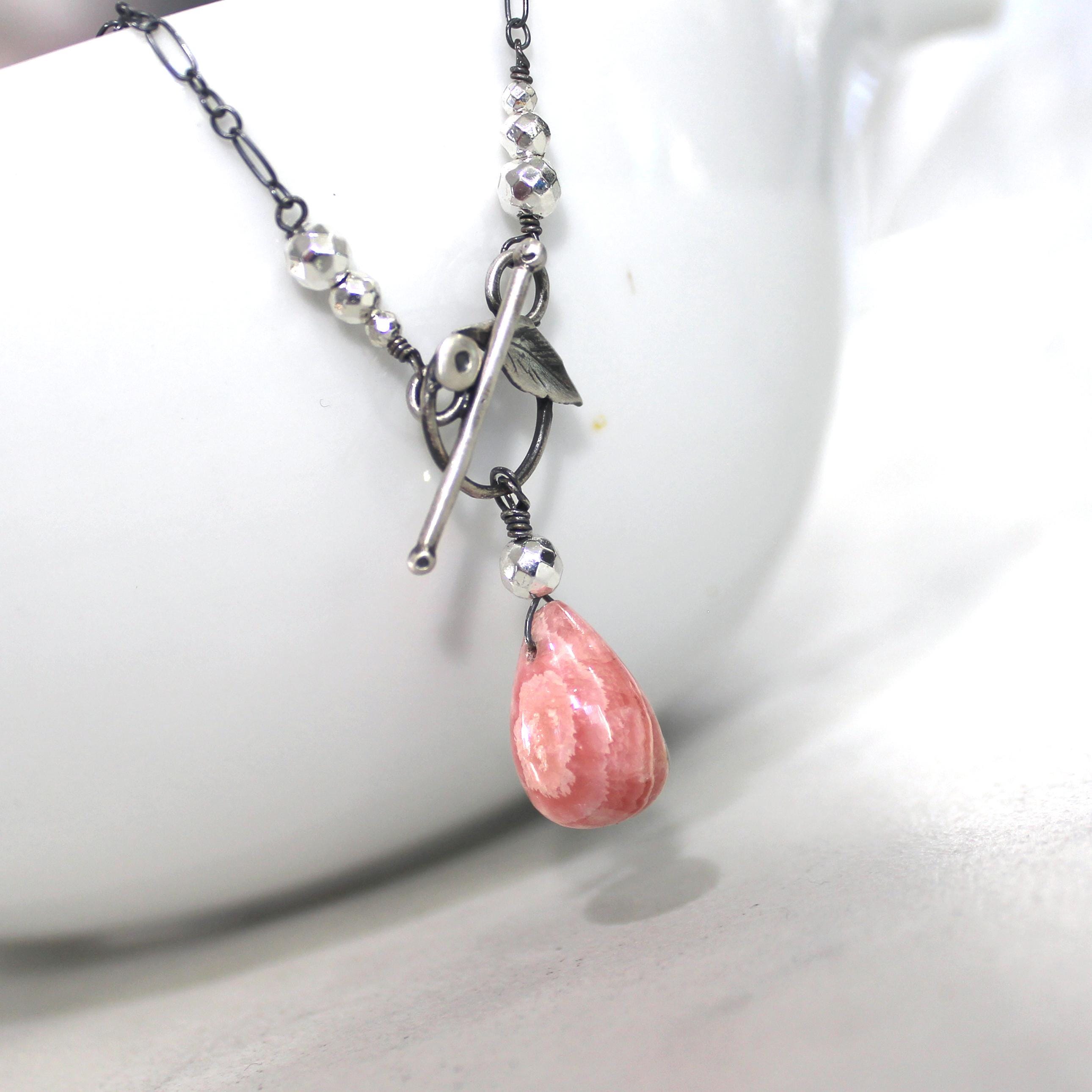 【STONEHENgE】Silver Material Rose Gold Necklace SC24B06E StoneLinkDesigns - Etsy