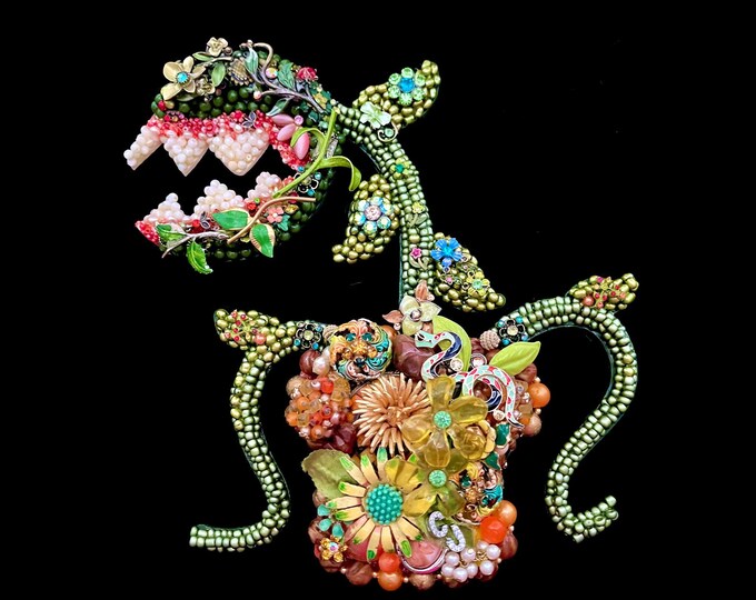 Audrey Ll Little Shop of Horrors Wall Art, Jeweled Venus Flytrap, Movie ...