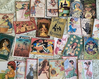 Fortune Teller/Gypsy 26 Piece-Vintage Style Gift Tags/Die Cuts/Card Making With Fun Secret Message