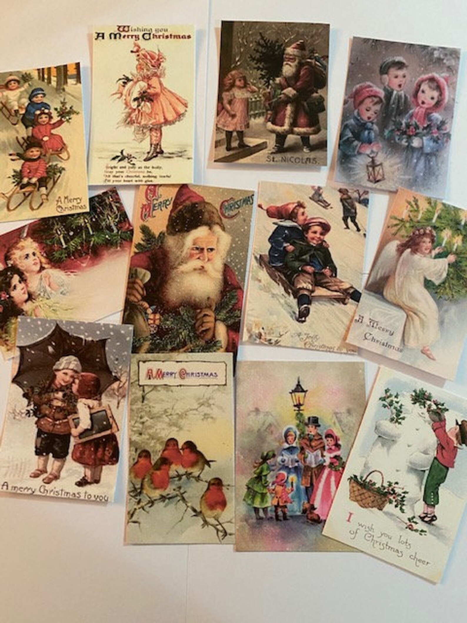 Vintage Victorian Christmas CARDSDIE Cuts/gift Tags 32 Piece Etsy