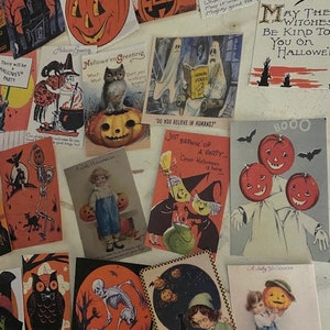 Halloween Die Cuts-Vintage Images-24 Piece Die Cuts-Cardmaking-Crafting-Scrapbooking(24HN)