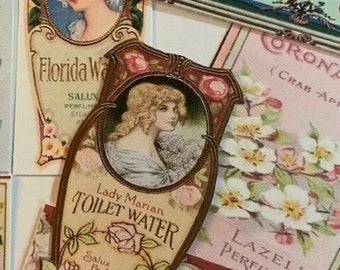 Vintage Style Perfume Labels DIE CUTS/Gift Tags 30 Piece/Paris~Victorian-Shabby Style-Card Making-Journal Supply