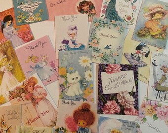 Vintage Style Thank-You~Thanks 23 pieces CARDS/DIE CUTS/Gift Tags~Journals~Tags