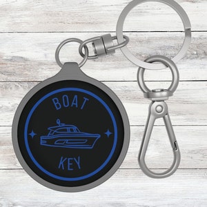 Nautical Boat Key Keychain: Boating Gift for Captain