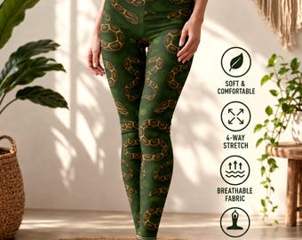 Python Snake Print Leggings – Trendy Women’s Yoga Pants, Stylish Activewear, Snake Skin Fashion Leggings, Comfy Gift for Her, Yoga leggings