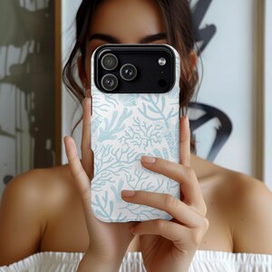 Coque de portable corail côtier, coque pour iPhone 17 écume de mer, coque pour Samsung Galaxy Beach Aesthetic, coque Google Pixel Pro