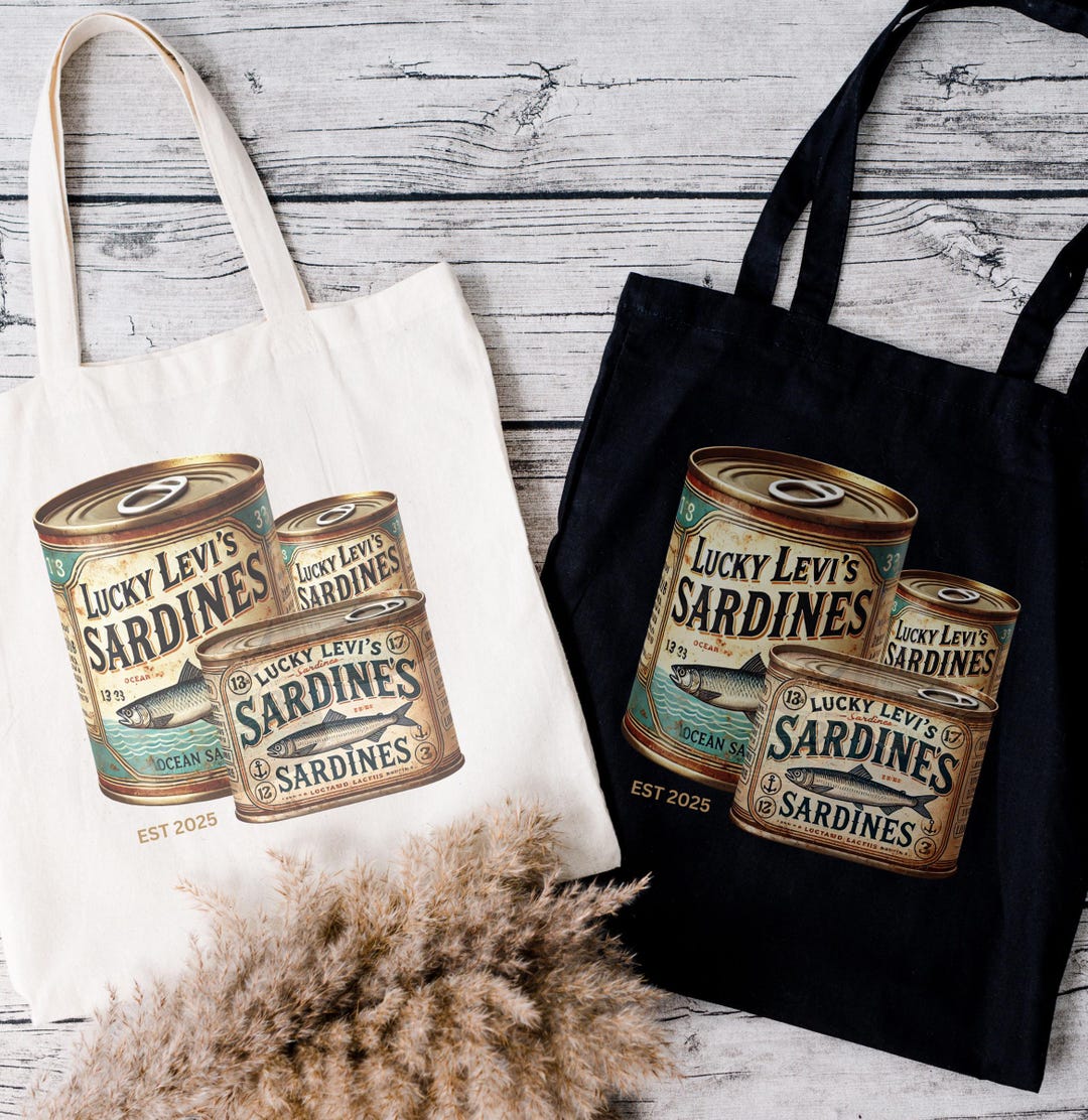 thumbnail image 2 of "Sardines Are Awesome" Tote Bag - Funny Gift For Sardine Lovers & Ichthyologists 2 of 9