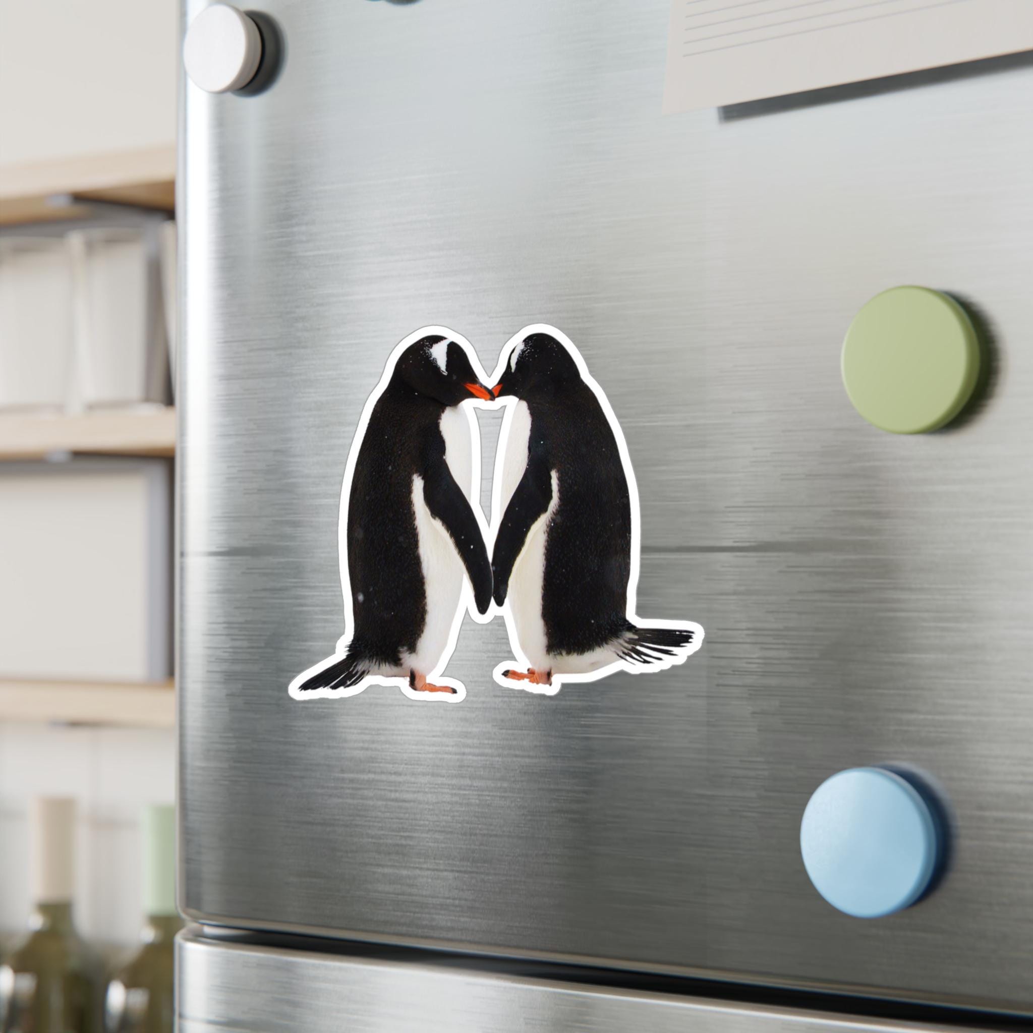 Penguin Love Kiss Vinyl Sticker, Waterproof Decal - Etsy