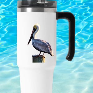Pelican Vinyl Decal: Coastal Beach Life Sticker, Ocean Lover Gift