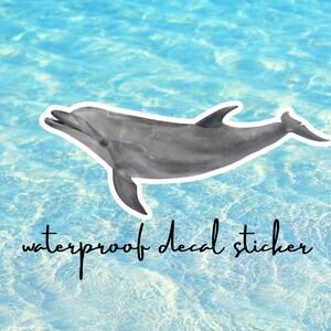 Delfin Schweinswal Aufkleber - Wasserfester Vinyl-Aufkleber für Autos, Laptops, Wasserflaschen und mehr - Perfektes Geschenk für Liebhaber des Meeres und der Meerestiere!