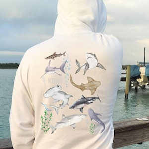 Shark Hoodie, Shark Graphics, Ocean-Themed, Shark Lovers, Gift for Marine Enthusiasts, Shark Week, Ocean Shark Shirt, Gift for Shark Lovers