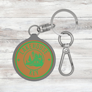 Lake House-sleutelhanger, rustieke sleutelhanger voor vissers, Lake House-eigenaren, perfect housewarmingcadeau en Airbnb-verhuursleutelhanger, eigenaar Lake House