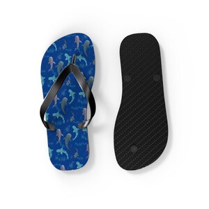 Tongs requin baleine tacheté, sandales d'été pour femmes, chaussures de plage, sandales de vacances, chaussures de piscine, cadeau de voyage, ensembles assortis, cadeau pour amoureux des baleines image 3