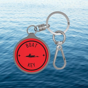 Boat Keychain, Nautical Key Ring for Airbnb and Vrbo Rentals, Vacation Home Key Tag, Boat Owner Gift, Coastal Keychain, Boat Captain gift