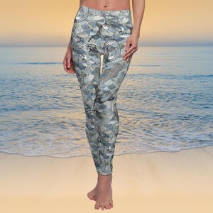 Meerjungfrauen und Meereswelten Damen Leggings - Perfekt für Yoga, Fitness, Lounge, Lauf-Leggings, Geschenke für Sie, Mermaidcore, Meerjungfrau-Liebhaber Geschenk