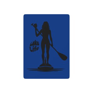 Conjunto de cartas de pôquer Lake Life Girl, presente exclusivo para jogos de cartas, essencial para a noite de pôquer, jogo divertido para a família, estilo cassino, cartas de baralho exclusivas